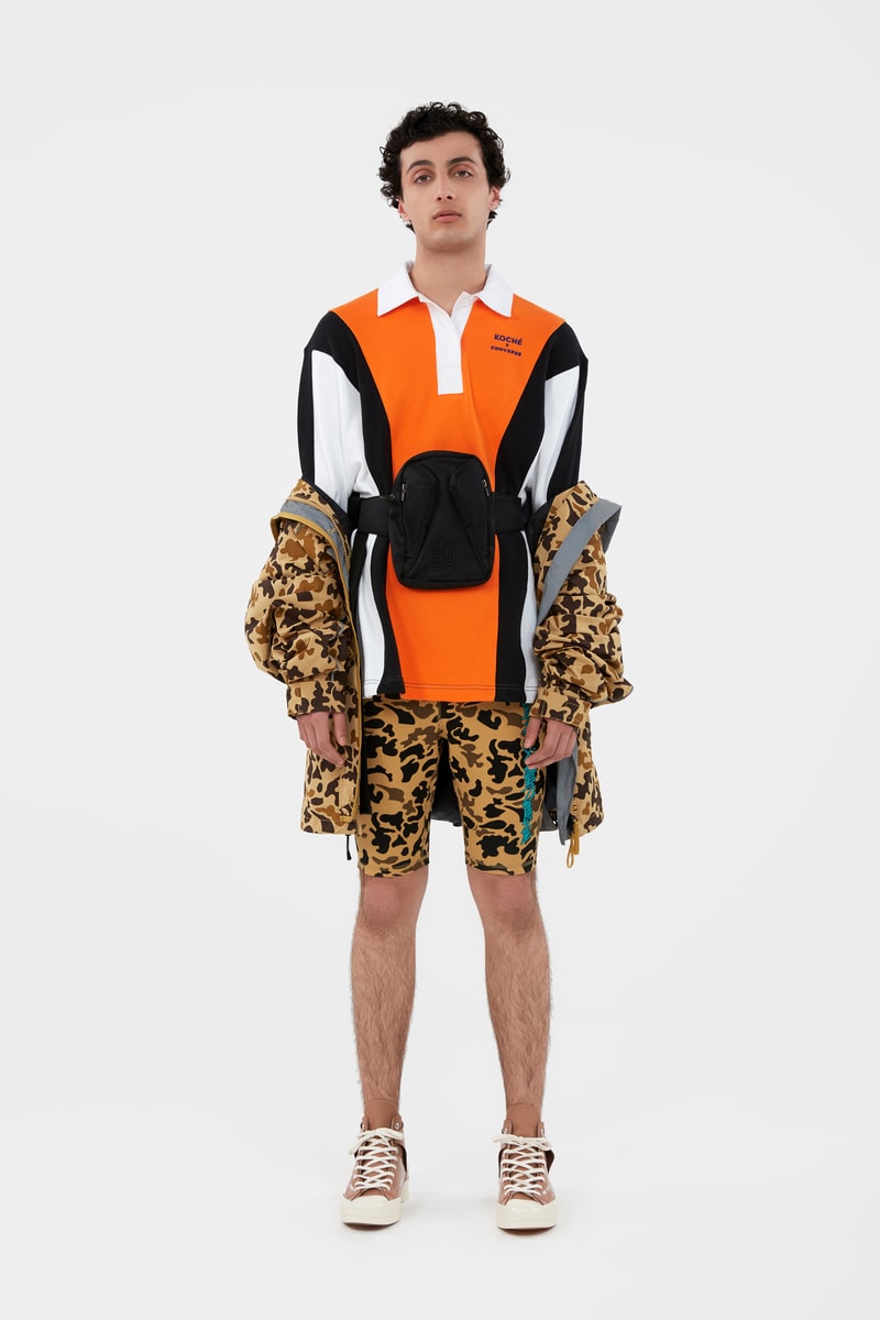 KOCHÉ x Faith Connexion x Feng Chen Wang x Converse Capsule Collection Camouflage Hoodie Brown Black Shirt Orange White