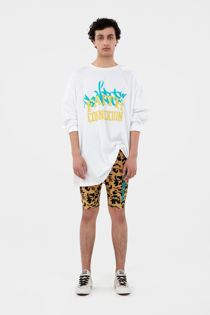 KOCHÉ x Faith Connexion x Feng Chen Wang x Converse Capsule Collection Shirt White Shorts Brown Black