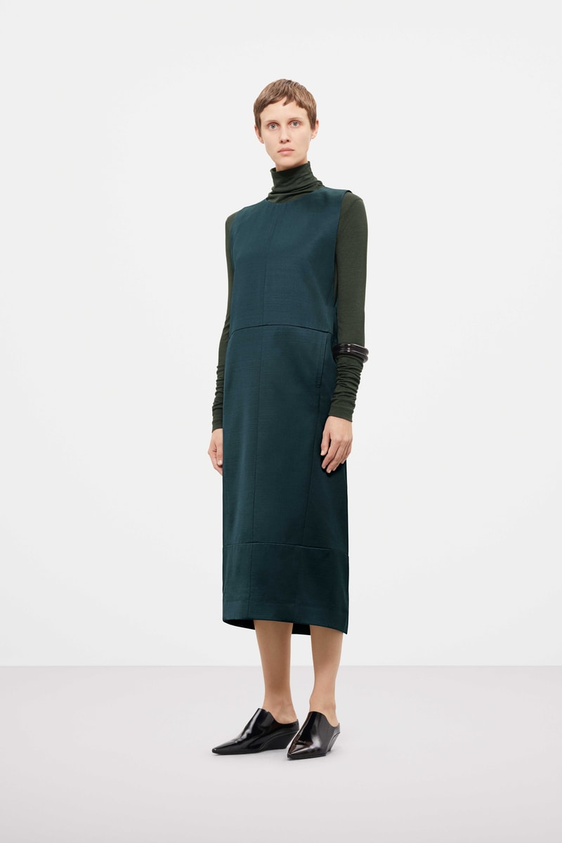 Cos Fall Winter 2019 Lookbook Dress Green