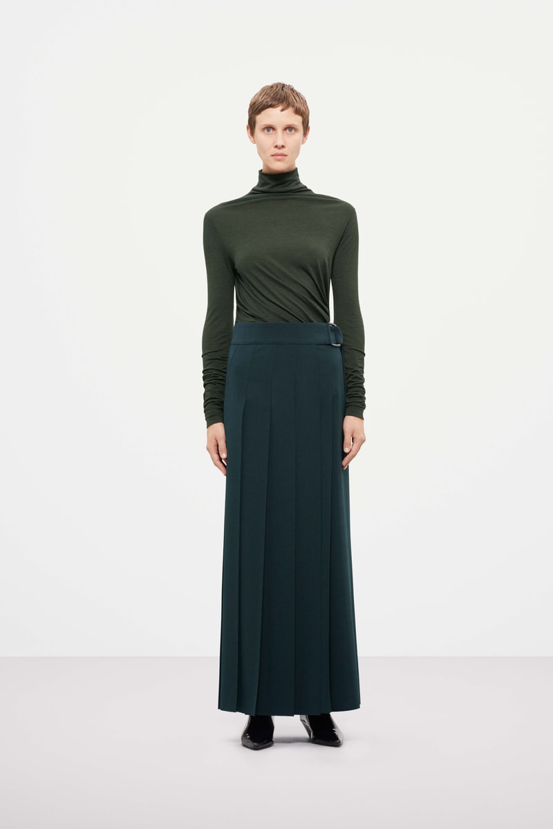 Cos Fall Winter 2019 Lookbook Top Skirt Green