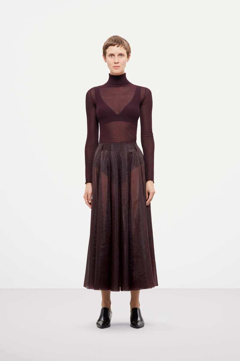 Cos Fall Winter 2019 Lookbook Dress Maroon