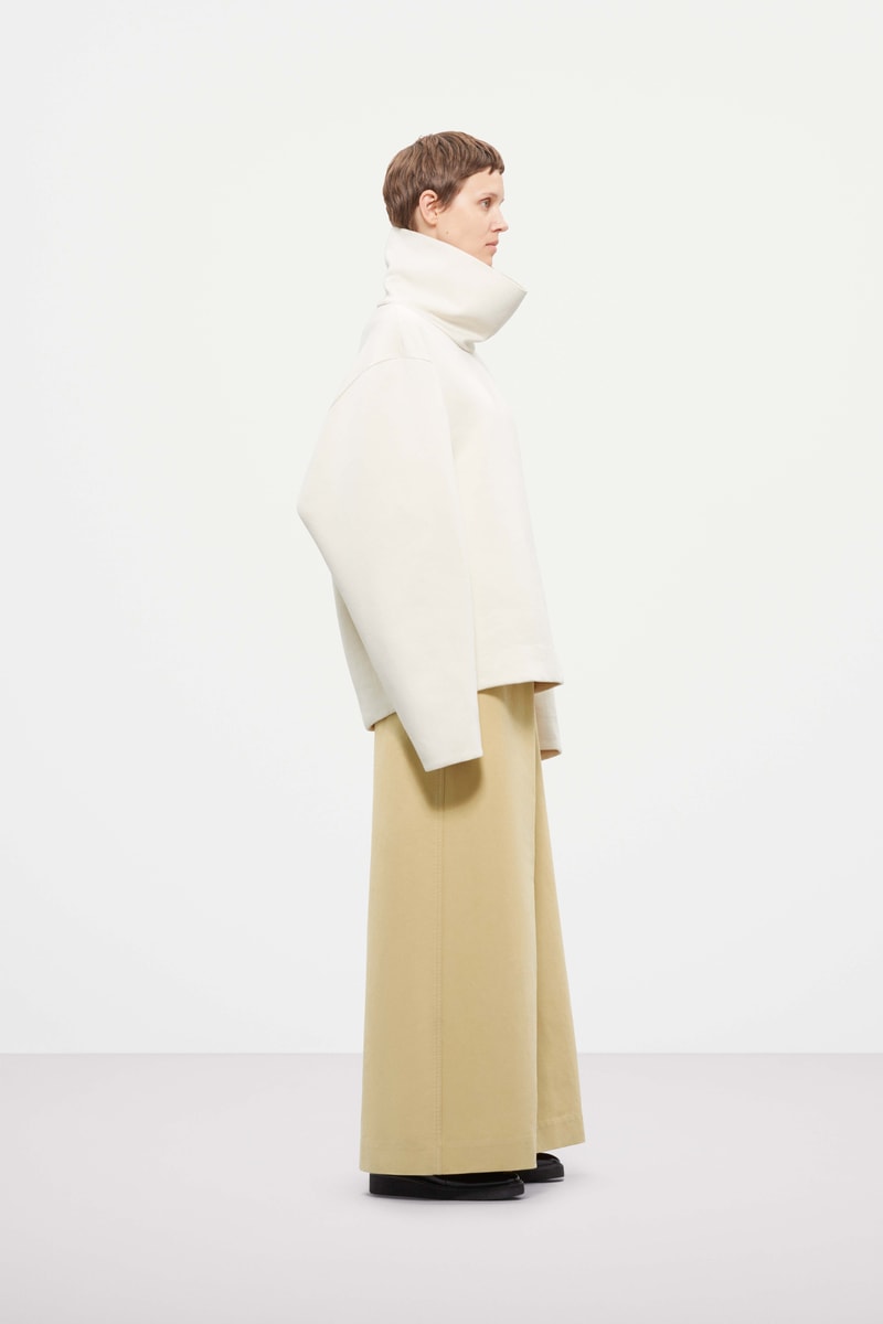 Cos Fall Winter 2019 Lookbook Sweater Cream Skirt Tan