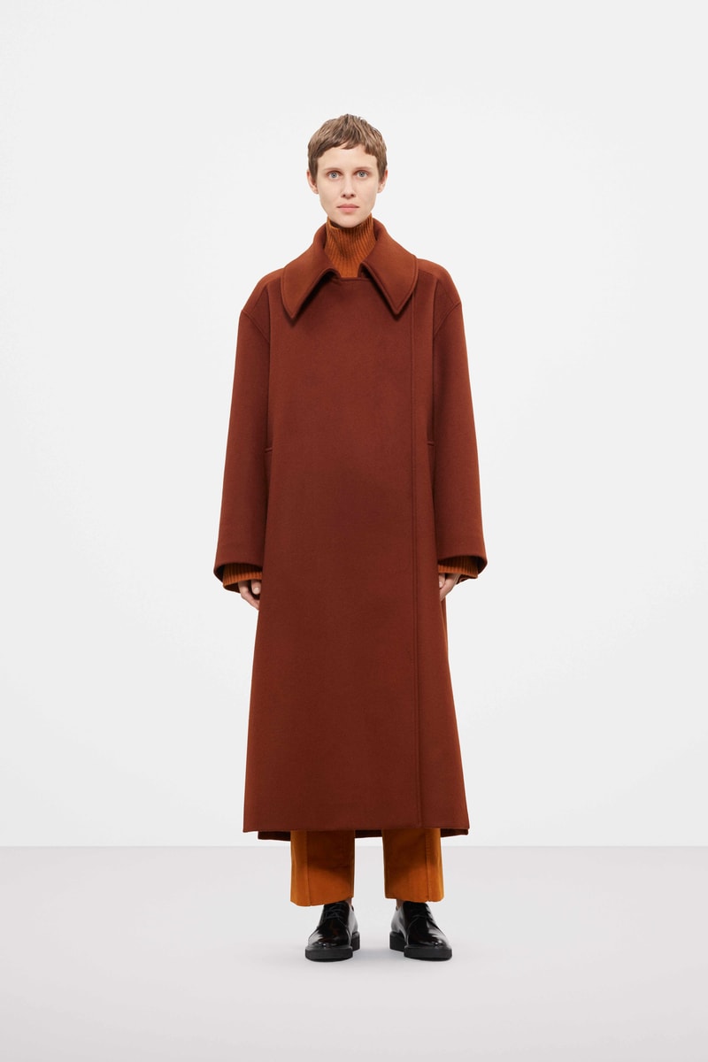 Cos Fall Winter 2019 Lookbook Coat Maroon