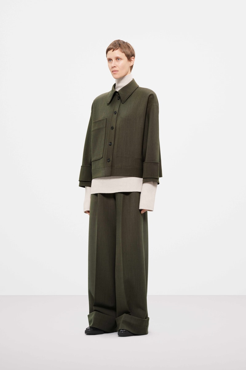 Cos Fall Winter 2019 Lookbook Coat Pants Green