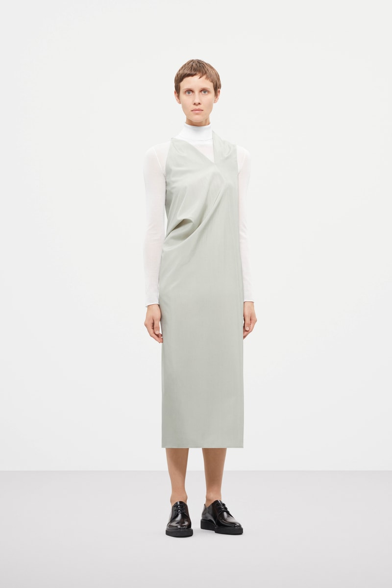 Cos Fall Winter 2019 Lookbook Dress Blue Top White