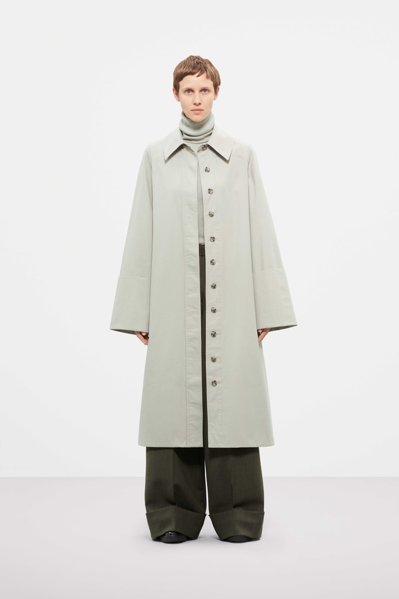 Cos Fall Winter 2019 Lookbook Coat Off White Pants Black