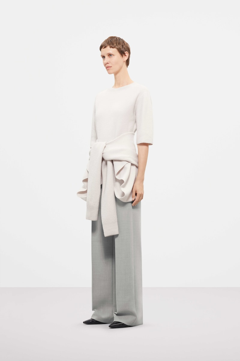 Cos Fall Winter 2019 Lookbook Top Cream Pants Grey
