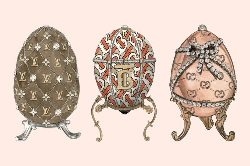 These Elaborate Easter Eggs Are Covered in Jewels and Luxury Brand Monogram