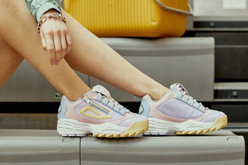 FILA Merges Classic Elements With Modern Pastel Accents For the Latest Disruptor 3 Zip