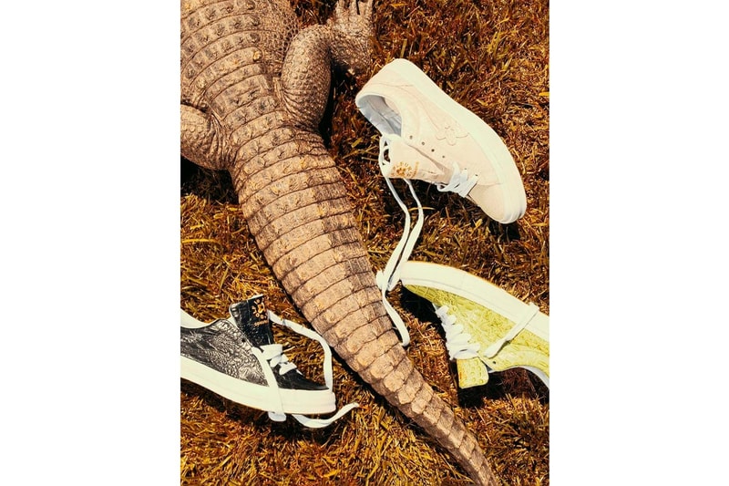 GOLF le FLEUR* x Converse Faux Skin Collection Lime Green Black White Beige