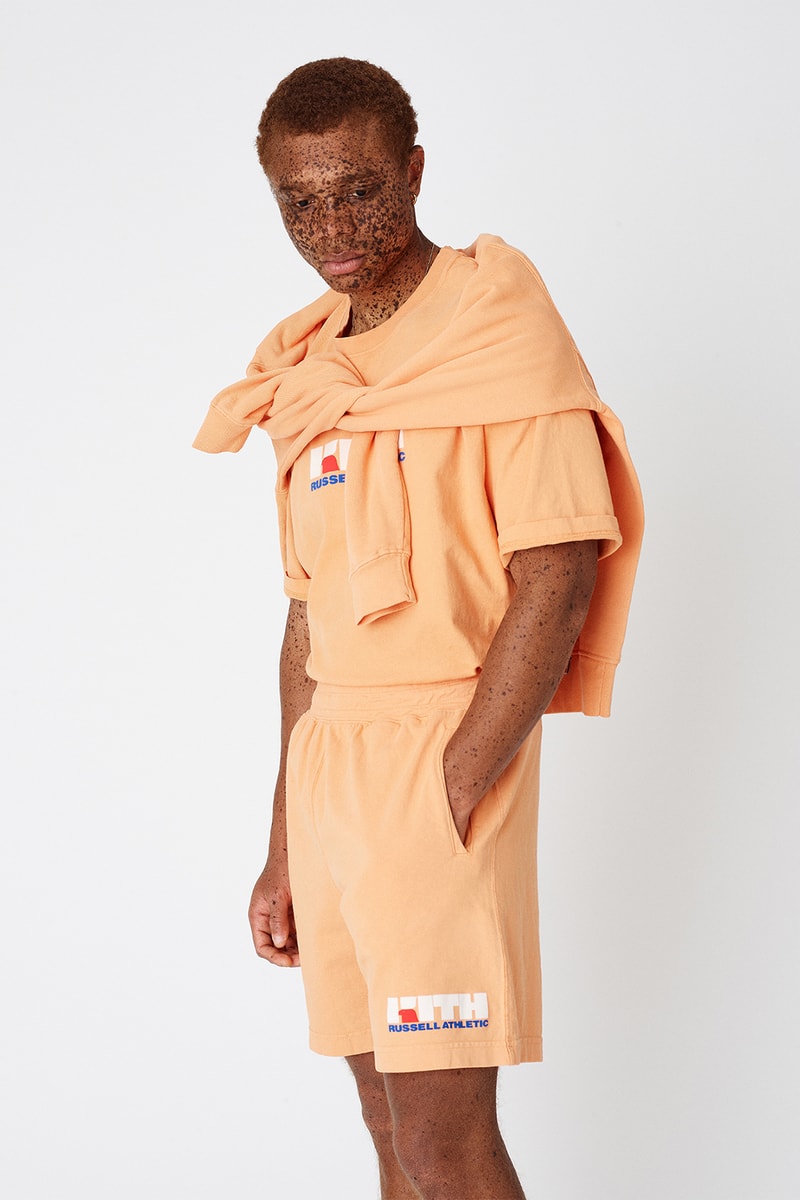 KITH Russell Athletic Unisex Collaboration Pastel Graphic T-Shirt Hoodie Sweatshirt Shorts Ronnie Fieg