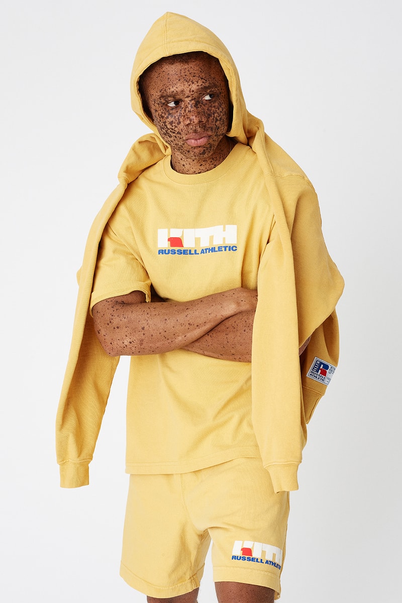 KITH Russell Athletic Unisex Collaboration Pastel Graphic T-Shirt Hoodie Sweatshirt Shorts Ronnie Fieg