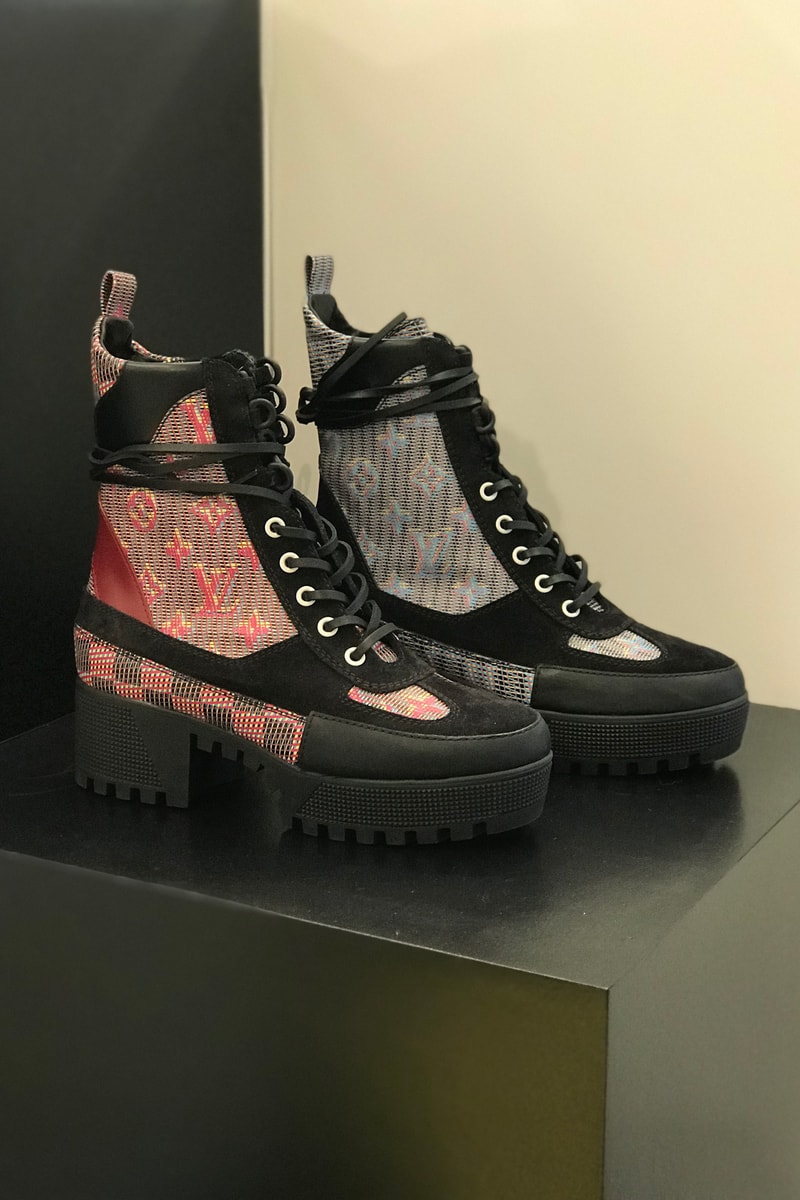 Louis Vuitton Fall Winter 2019 Closer Look Desert Boots Black Red Grey