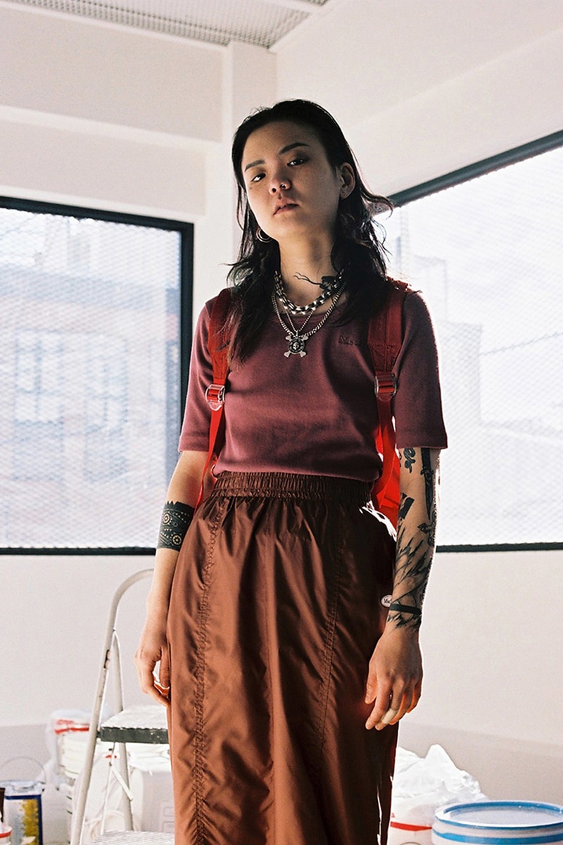 mischief spring summer 2019 ss19 korean streetwear k-fashion lookbooks dad caps blazers backpacks graphic tees