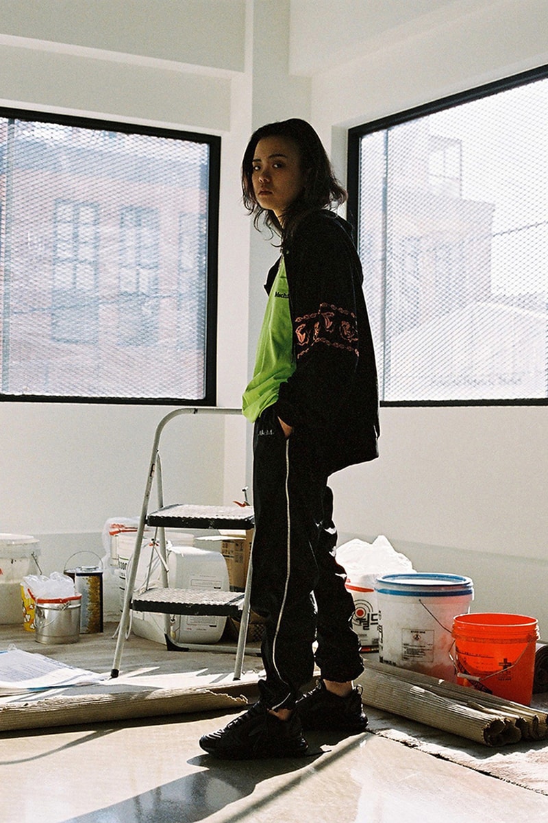 mischief spring summer 2019 ss19 korean streetwear k-fashion lookbooks dad caps blazers backpacks graphic tees