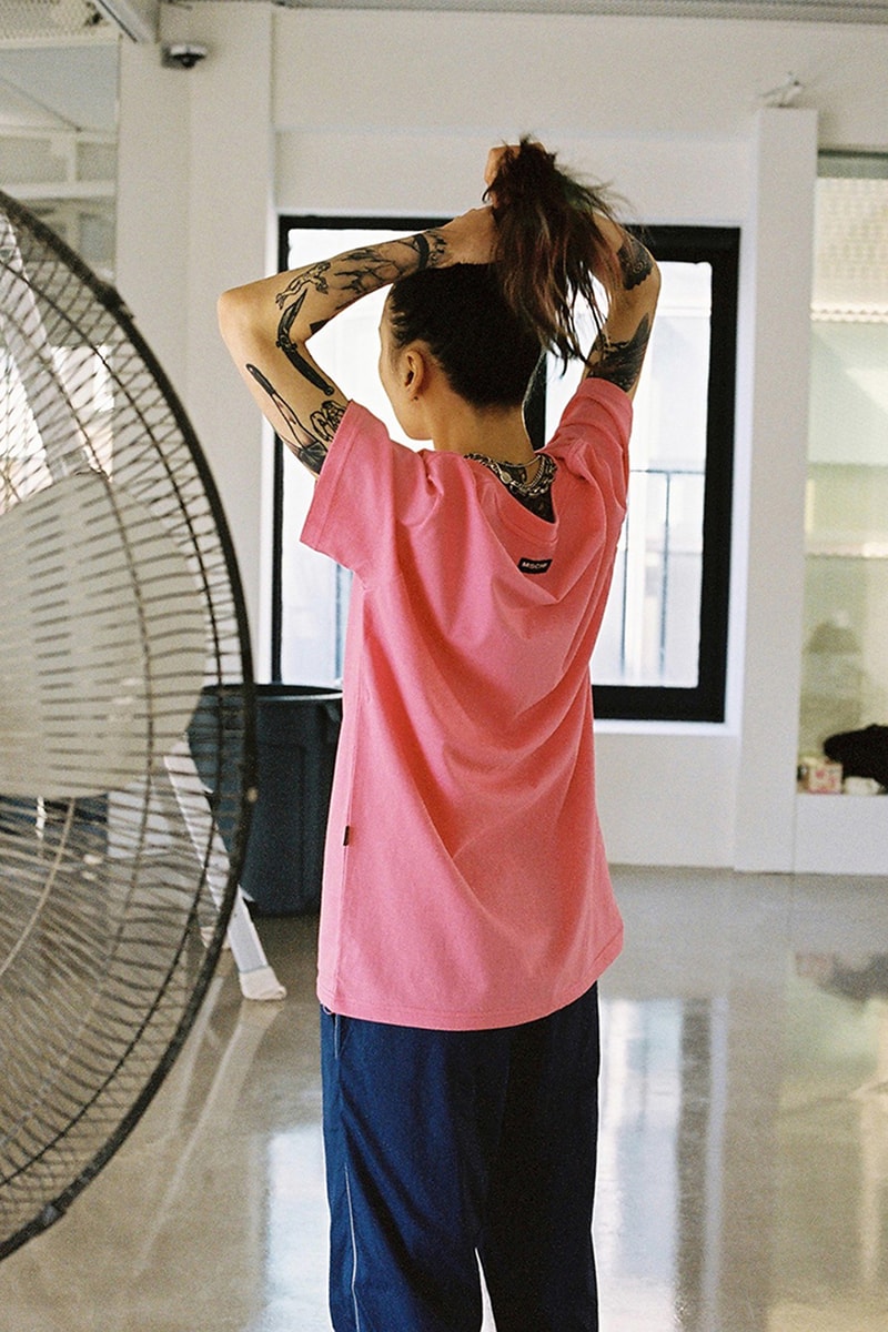 mischief spring summer 2019 ss19 korean streetwear k-fashion lookbooks dad caps blazers backpacks graphic tees
