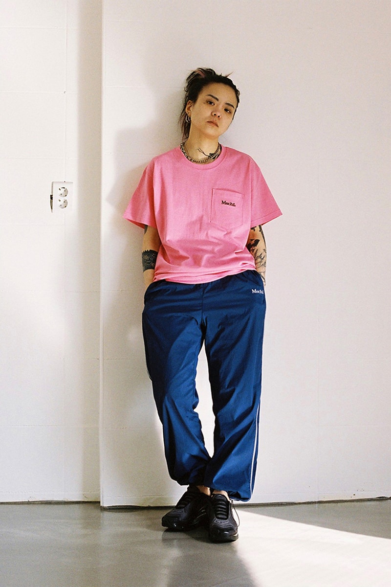 mischief spring summer 2019 ss19 korean streetwear k-fashion lookbooks dad caps blazers backpacks graphic tees