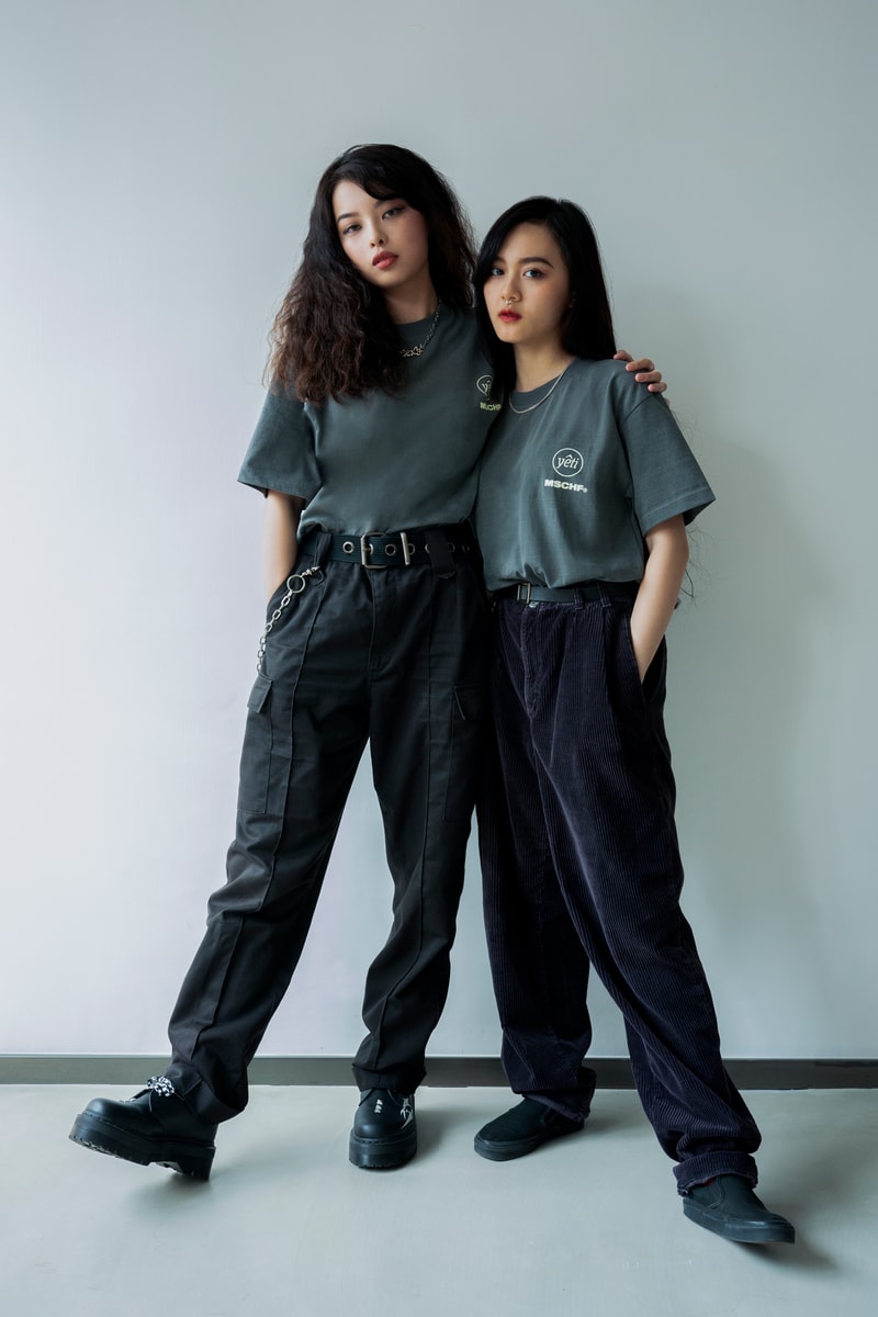 MISCHIEF x YETI OUT Fury Glow Capsule Collection T Shirts Grey