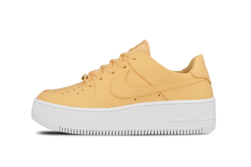 Nike Air Force 1 Sage Pastel Purple and Yellow Release Platform Air Force 1 Where to Buy Spring Summer Sneakers
