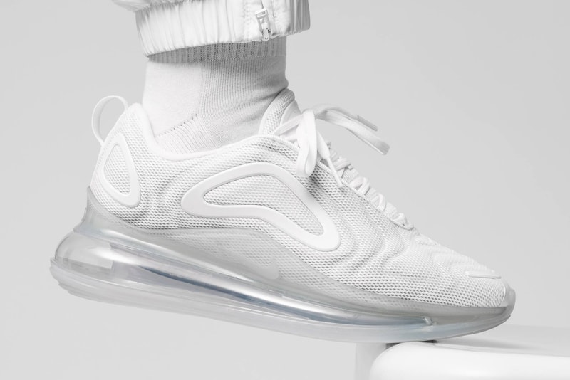 nike air max 720 pure platinum triple white
