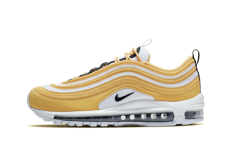 Nike Air Max 97 Yellow/Black/White Statement Sneaker Shoe Spring Summer