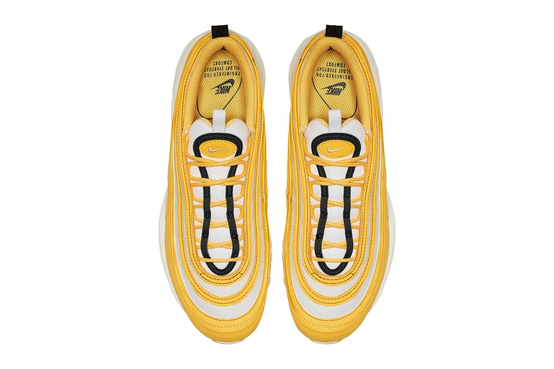 Nike Air Max 97 Yellow/Black/White Statement Sneaker Shoe Spring Summer