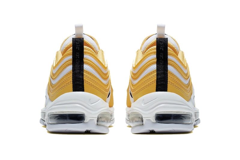Nike Air Max 97 Yellow/Black/White Statement Sneaker Shoe Spring Summer