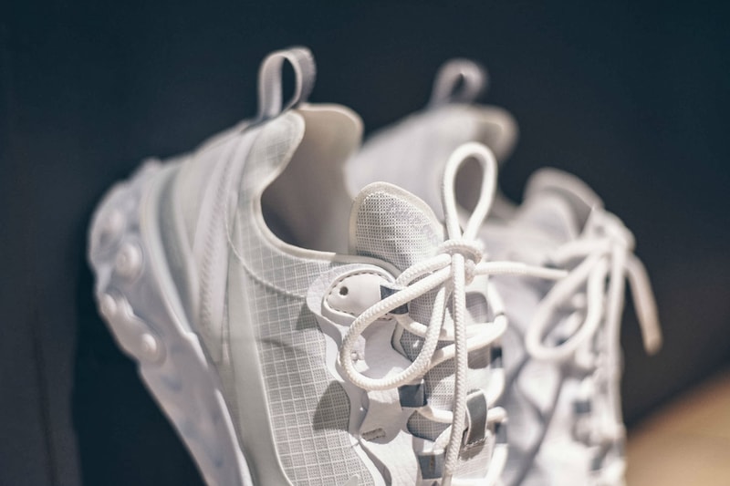 Nike React Element 55 White Pure Platinum