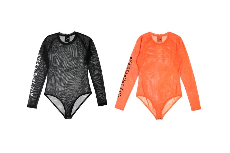 Nike's New Sheer Bodysuits Mix Sportswear & Lingerie