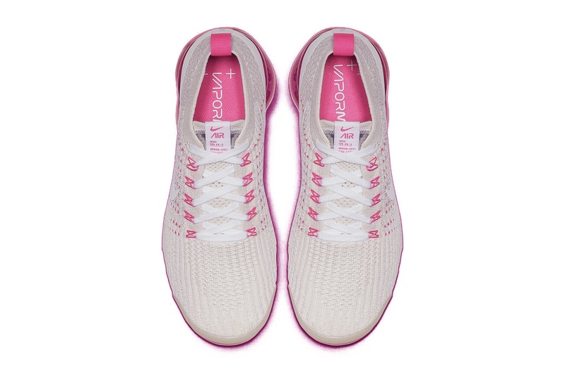 Nike Air VaporMax in "Laser Fuchsia" Release Date White Pink Sneaker Shoe Trainer Sole