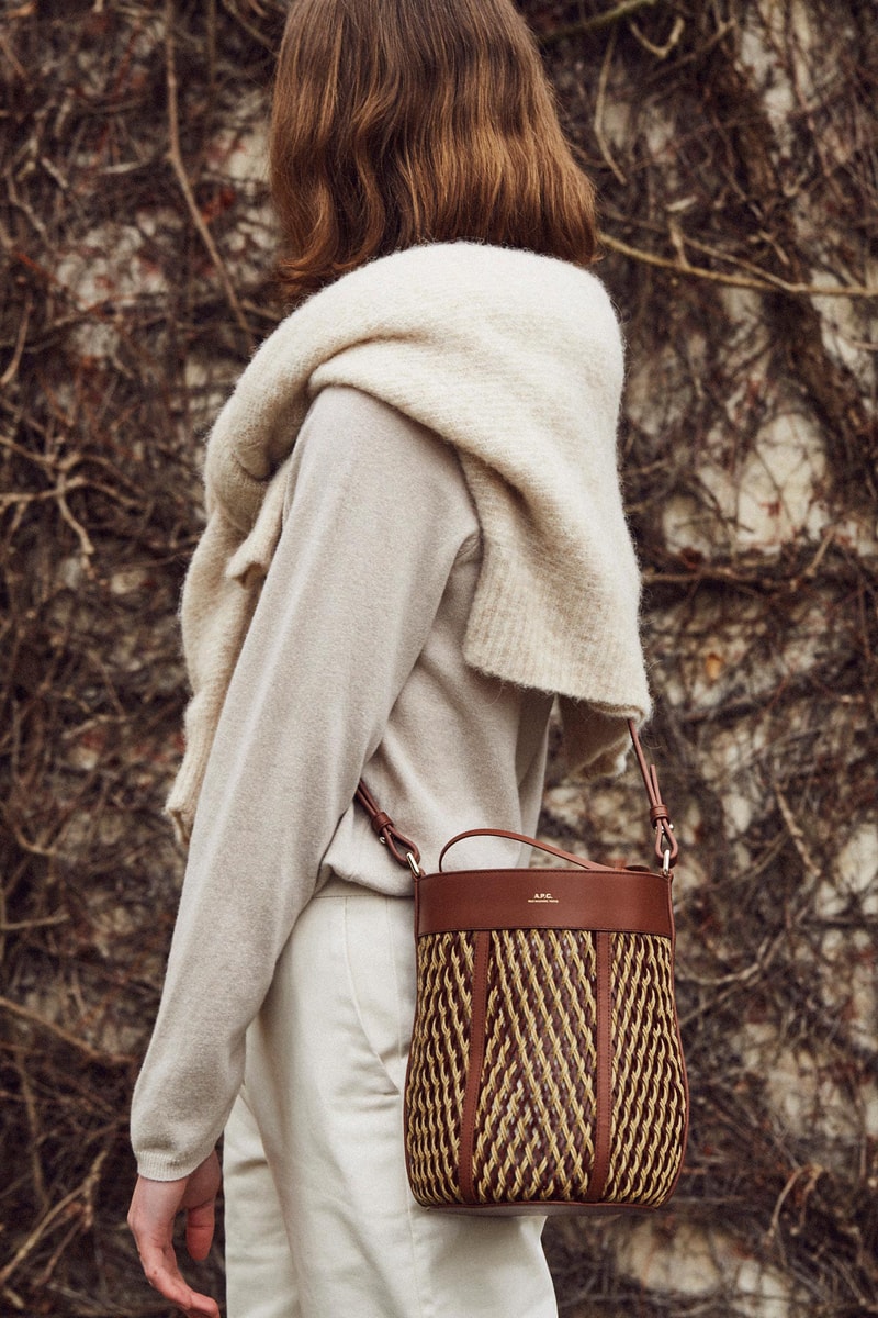 Norse Store Spring Summer 2019 Editorial Sweaters Cream Bag Tan