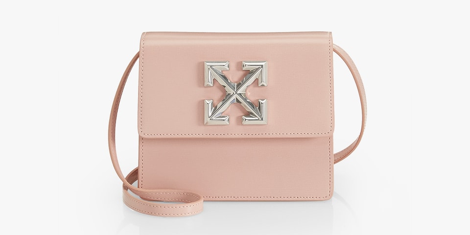 Off-White™ Jitney Pastel Pink Leather Bag | Hypebae
