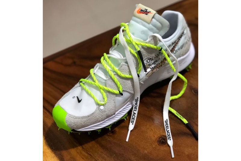 Virgil Abloh Off-White x Nike Sneaker Closer Look Track And Field Collection Sneaker Shoe Fashion Sportswear Teaser Reveal