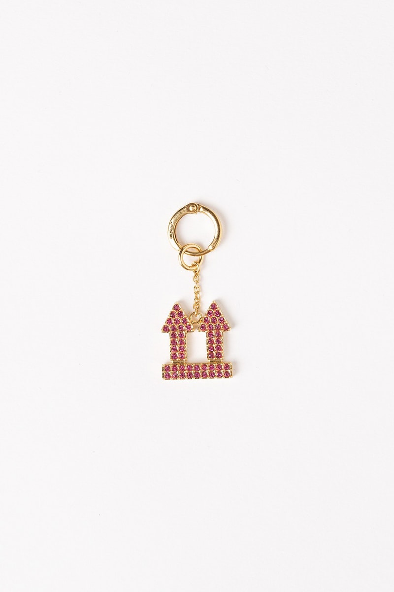 Off White Jewelry Collection Arrows Keychain Pink Gold