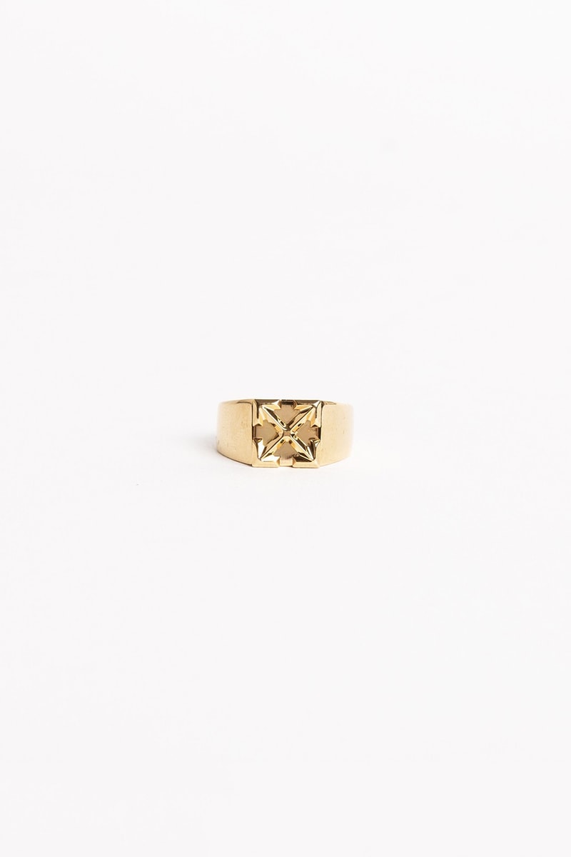 Off White Jewelry Collection Arrows Ring Gold