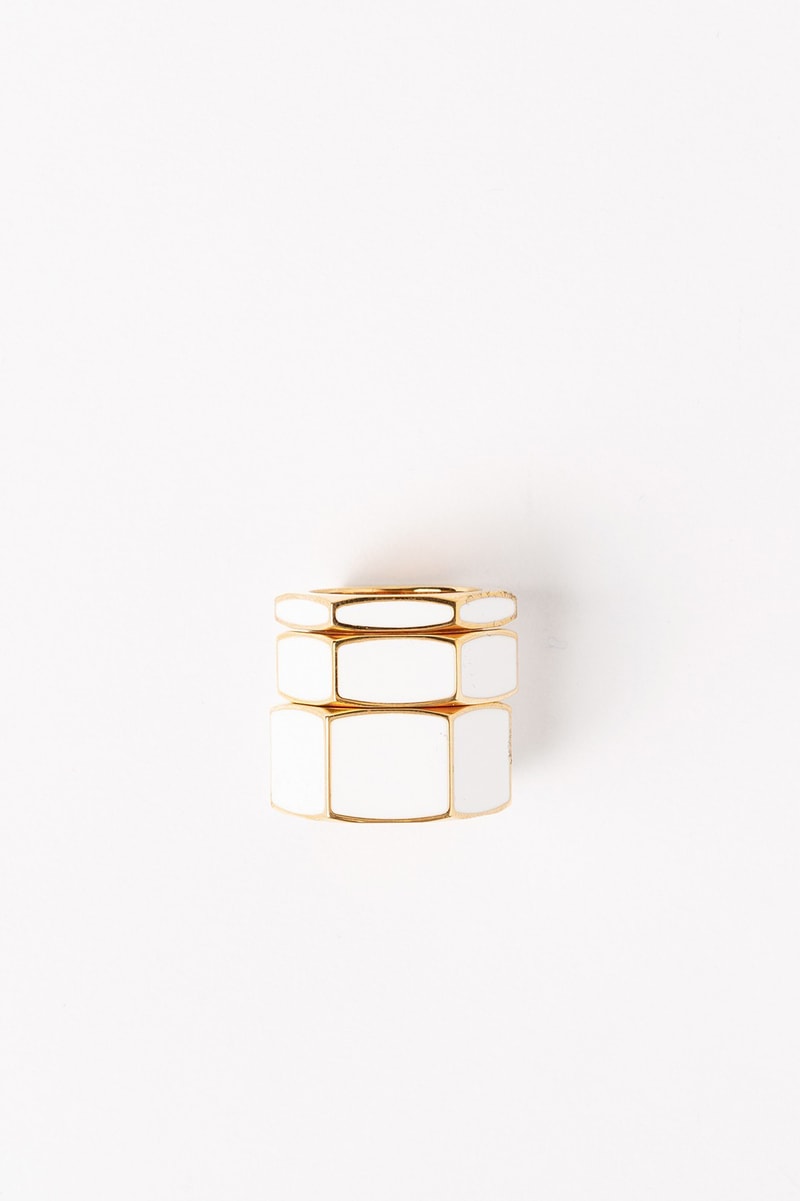 Off White Jewelry Collection Rings Gold White