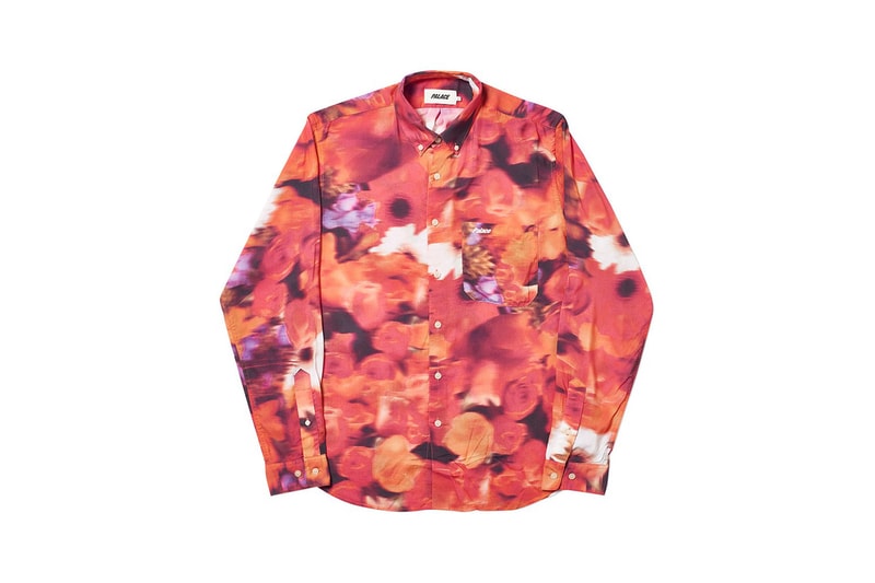 Palace Spring 2019 Floral Shirt Orange Red Black