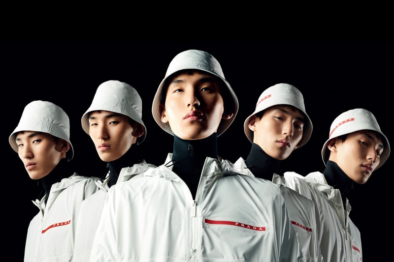 Prada Linea Rossa Spring/Summer 2019 Campaign Release Lookbook Prada Logo Hat Collection