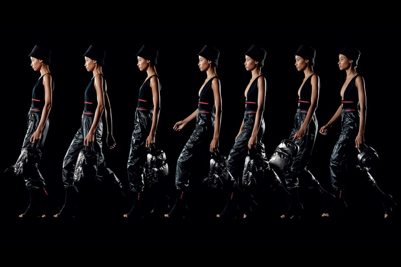 Prada Linea Rossa Spring/Summer 2019 Campaign Release Lookbook Prada Logo Hat Collection