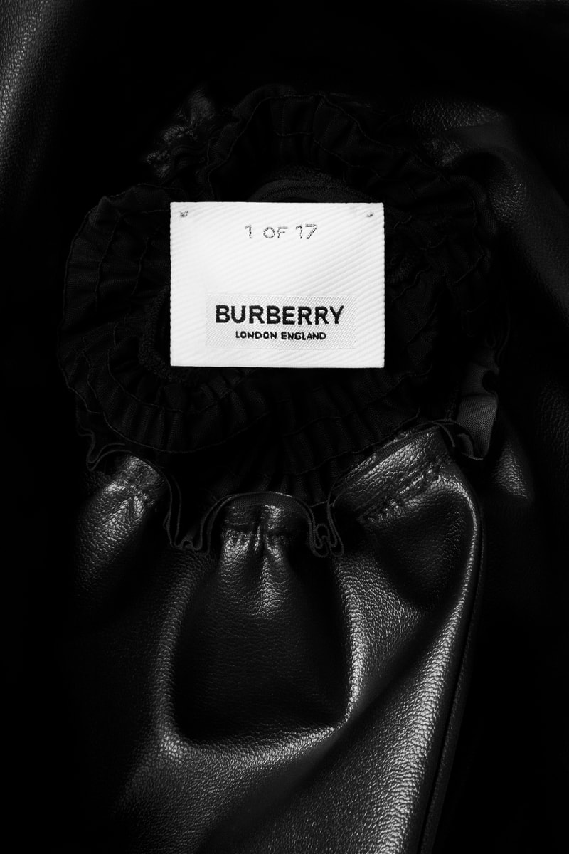Burberry Spring Summer 2019 Show London Fashion Week Collection Dress Sleeves Black White Boots Cream