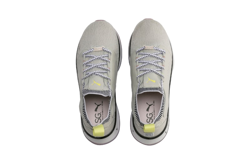 Selena Gomez x PUMA Spring Summer 2019 Collection SG Runner Strength Training Shoes Glacier Grey White