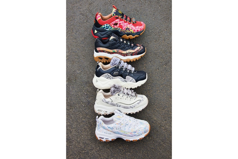 Skechers D'Lites Joy Summer Fancy Day Furry Tale Glowing Sky