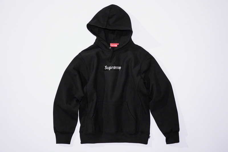 Supreme 25-Year Anniversary Collection Release Drop Box Logo Bogo Swarovski Crystal Exclusive 