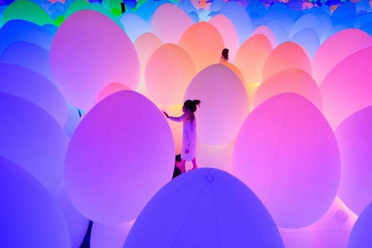 Step Inside teamLab's Gravity-Defying Light Installation That Detects Human Movement