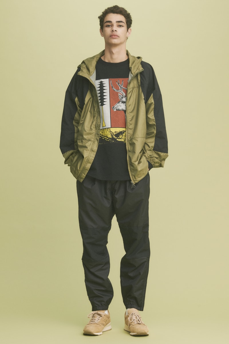 THE NORTH FACE PURPLE LABEL Spring Summer 2019 Lookbook Jacket Green Pants Black