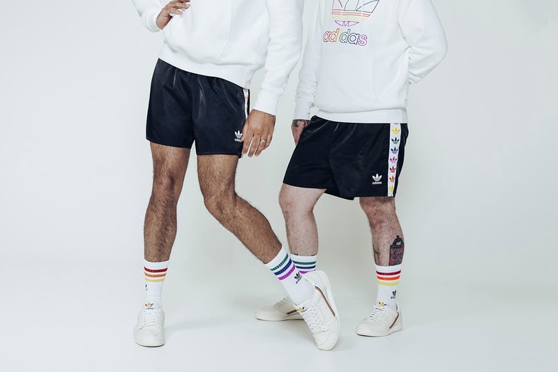 adidas Originals Love Unites Pride Month Pack Shorts Black Continental 80 White
