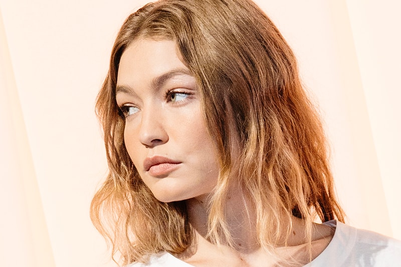 Gigi Hadid model supermodel hair blonde waves beachy backstage Alberta Ferretti show runway Milan Fashion Week Spring Summer 2019 