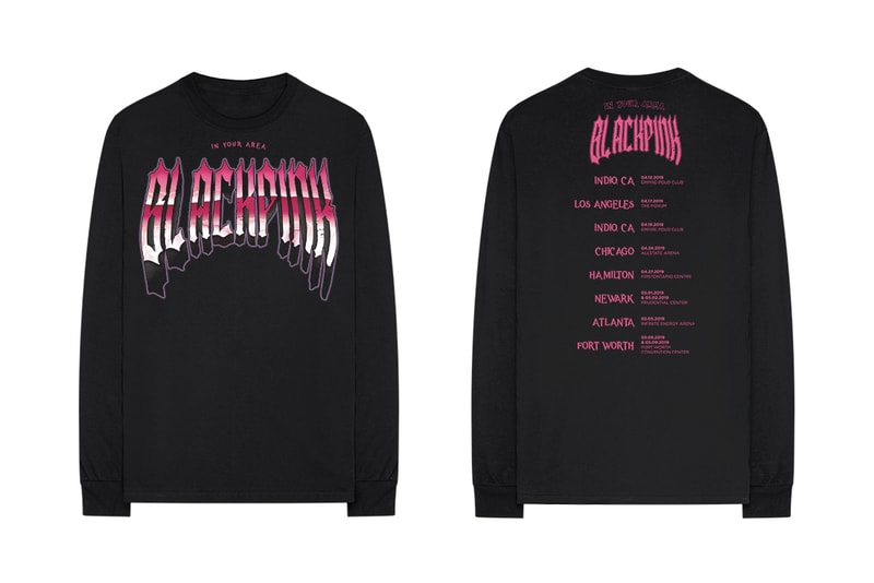 BLACKPINK In Your Area USA Europe UK World Tour Merch Hoodie T Shirt Hat Hammer