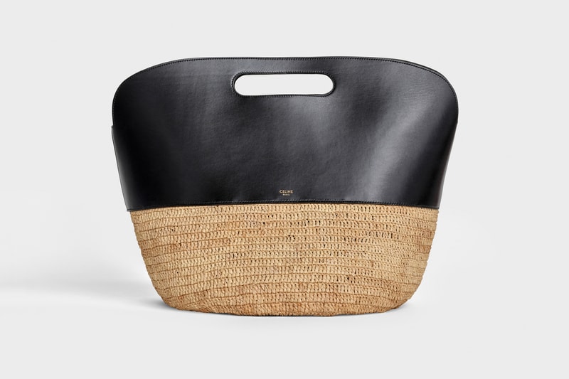 Celine Hedi Slimane Summer 2019 Basket Collection Clutch Tan Black