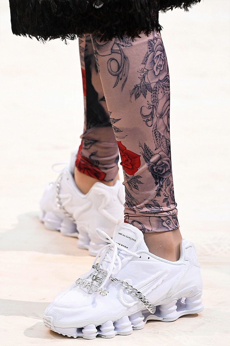COMME des GARÇONS x Nike Shox Release Date Triple White Triple Black Sneaker Shoe Spring Summer 2019 Drop Dover Street Market Ginza Japan